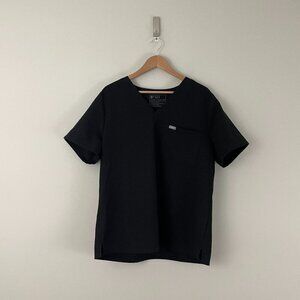 Figs Catarina One-Pocket Scrub Top in Black Size XXL
